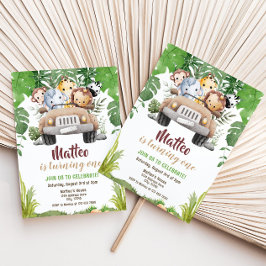 サファリ誕生日招待状 招待状