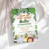 サファリ誕生日招待状 招待状