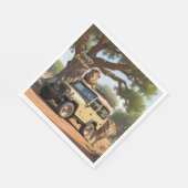 サファリ誕生日 スタンダードランチョンナプキン (角)