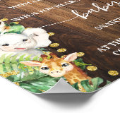 サファリ語らないベビーシャワーゲーム ポスター (角)