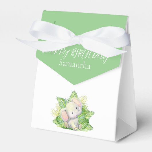 サファリ象の誕生日特典ボックス フェイバーボックス (正面サイド)