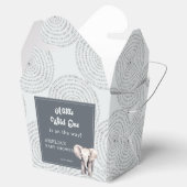 サファリ象の赤ちゃんシャワーお気に入りボックス フェイバーボックス (オープン)