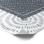 サファリ象の赤ちゃんシャワー歓迎ポスター ポスター (角)