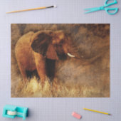 サファリ象ティッシュペーパー 薄葉紙 (クラフト)