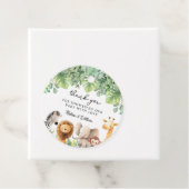 サファリ赤ちゃんシャワーありがとう フェイバータグ (インサイチュ)