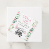 サファリ赤ちゃんシャワーありがとう フェイバータグ (インサイチュ)