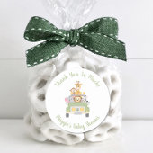 サファリ赤ちゃんシャワーありがとう ラウンドシール