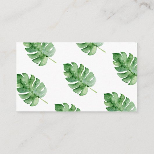 サファリ赤ちゃんシャワーおむつラッフルカード エンクロージャーカード (裏面)