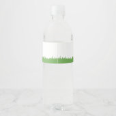 サファリ赤ちゃんシャワーかわいいジャングル動物ニュートラルスクー ペットボトルラベル (裏面)