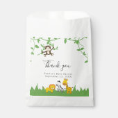 サファリ赤ちゃんシャワーかわいいジャングル動物ニュートラル フェイバーバッグ (正面)