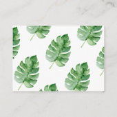 サファリ赤ちゃんシャワーブックリクエストエンクロージャカード エンクロージャーカード (裏面)