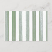 サファリ赤ちゃんシャワーブックリクエストカード エンクロージャーカード (裏面)