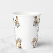 サファリ赤ちゃんシャワー少年かわいいジャングル動物 紙コップ (右)