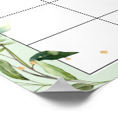 サファリ赤ちゃんシャワー推定期日カレンダーポスター ポスター (角)