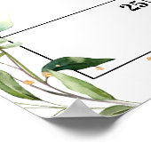 サファリ赤ちゃんシャワー推定期日カレンダーポスター ポスター (角)