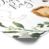 サファリ赤ちゃんシャワー推測おむつバッグ ポスター (角)