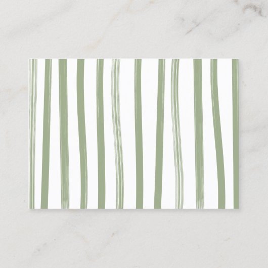 サファリ赤ちゃんシャワー物干しおむつラッフルカード 名刺 (裏面)