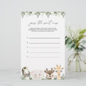 サファリ赤ちゃんシャワー甘い混乱ゲームを推測 (スタンド正面)