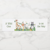 サファリ赤ちゃんシャワー飲料ラベルセット ペットボトルラベル (シングルラベル)