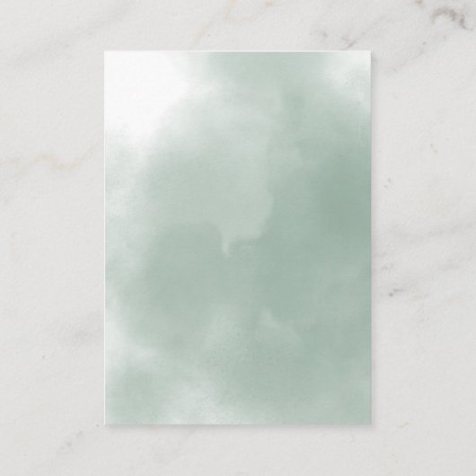 サファリ赤ちゃん動物ベビシャワーおむつラッフル エンクロージャーカード (裏面)