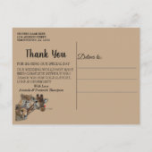 サファリ野生動物ありがとう 案内ポストカード (裏面)