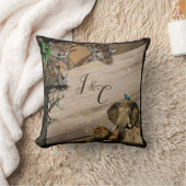 サファリ野生動物の枕 クッション (ブランケット)