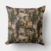 サファリ野生動物の目的地の繰り返しパターン クッション (正面)