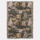 サファリ野生動物の目的地の繰り返しパターン スローブランケット (正面縦)