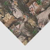 サファリ野生動物の目的地の繰り返しパターン 薄葉紙 (詳細)