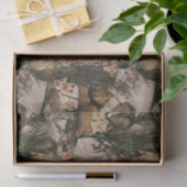 サファリ野生動物の目的地の繰り返しパターン 薄葉紙 (ギフト)