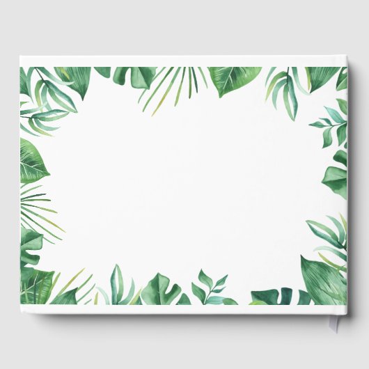 サファリ野生動物の赤ちゃんシャワー ゲストブック (裏面)