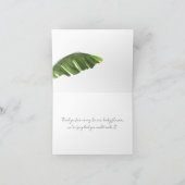 サファリ野生動物トロピカルベビーシャワー サンキューカード (内部)