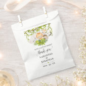 サファリ野生動物ベビーシャワー フェイバーバッグ (クリップ留めされた状態)