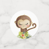 サファリ野生動物園の赤ん坊の動物の赤ちゃんシャワー コンフェッティ (スモール正面)