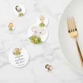 サファリ野生動物園の赤ん坊の動物の赤ちゃんシャワー コンフェッティ (グループ)