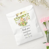 サファリ野生動物園の赤ん坊の動物の赤ちゃんシャワー フェイバーバッグ (封をした状態)