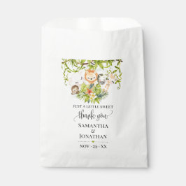 サファリ野生動物園の赤ん坊の動物の赤ちゃんシャワー フェイバーバッグ