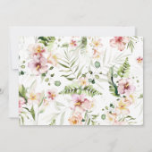 サファリ野生動物養子縁組証明書 招待状 (裏面)