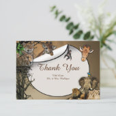 サファリ野生生物サンキューカード サンキューカード (スタンド正面)