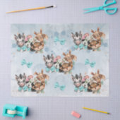 サファリ風の赤ちゃんシャワー 薄葉紙 (クラフト)