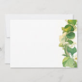 サファリ風キリンの赤ちゃんシャワー 招待状 (裏面)