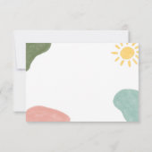 サファリ風ベビーシャワーブックベビーカード 招待状 (裏面)