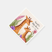 サファリ風ベビーシャワー スタンダードカクテルナプキン (角)