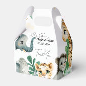 サファリ風ベビーシャワー フェイバーボックス (裏面サイド)