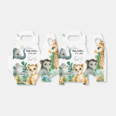 サファリ風ベビーシャワー フェイバーボックス (折り畳みなし)