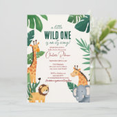 サファリ風ベビーシャワー 招待状 (スタンド正面)