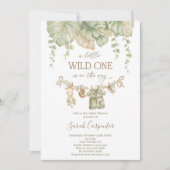 サファリ風ベビーシャワー 招待状 (正面)