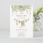 サファリ風ベビーシャワー 招待状 (スタンド正面)