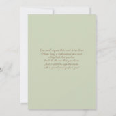 サファリ風ベビーシャワー 招待状 (裏面)