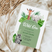 サファリ風ベビーシャワー 招待状